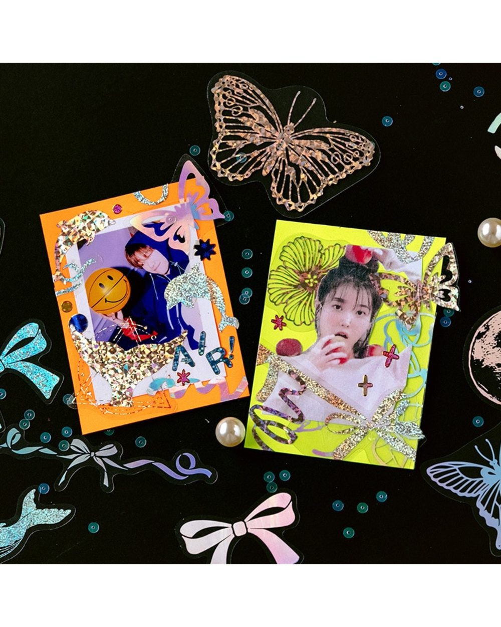 45 Pcs Unicorn Starry Night Retro Hot Stamping Stickers Scrapbooking front-3