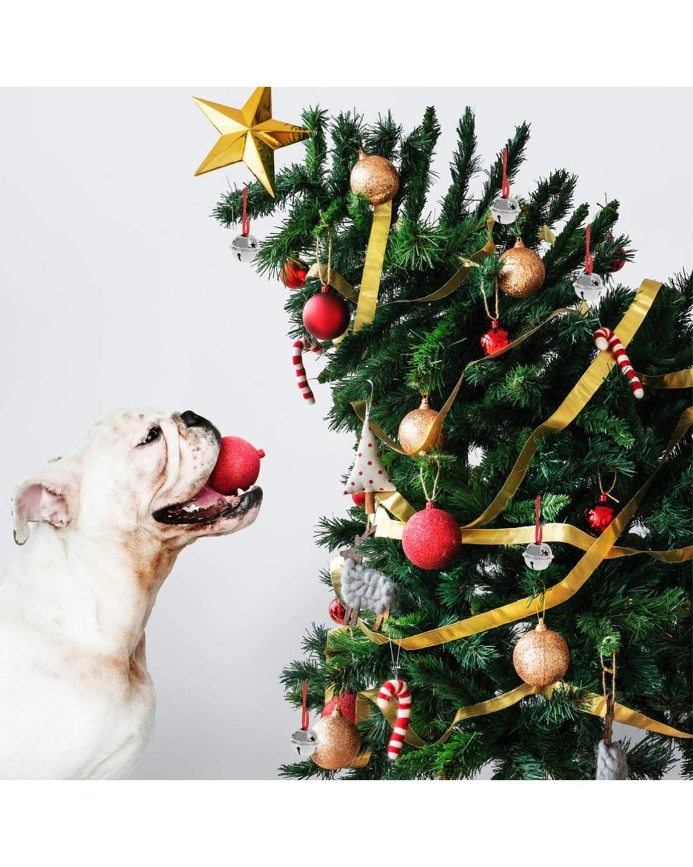 Set 10 Large Bells Christmas Tree Ornaments Bells for Decoration DIY Craft Accessories Jingle Bells Christmas Decoration front-3