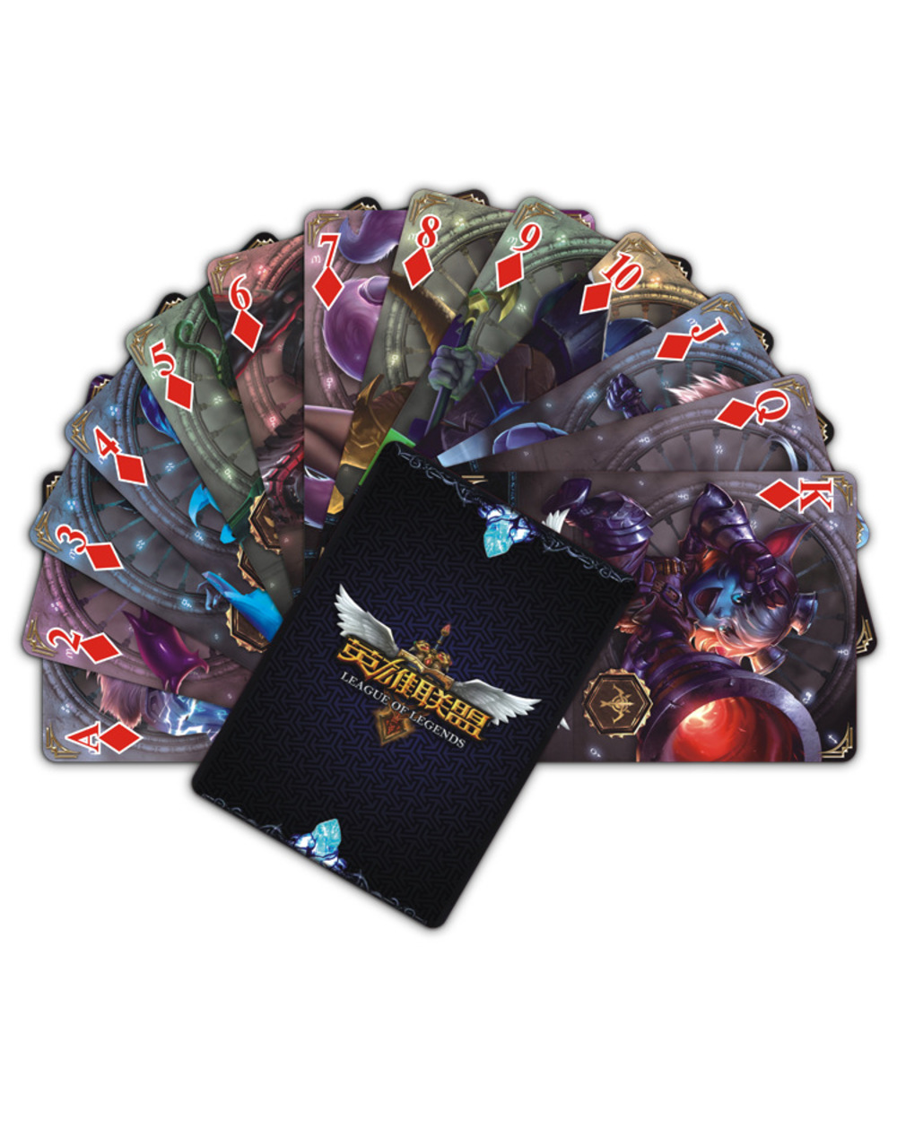 54 Sheets/Set Cartoon Lol League Of Legends Poker Cards Comics Character Collection Playing Cards Toy front-5