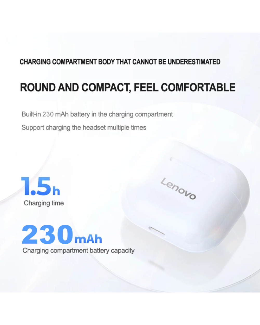 Buy New Original Lenovo Wireless Earphone At Cheap Price front-2