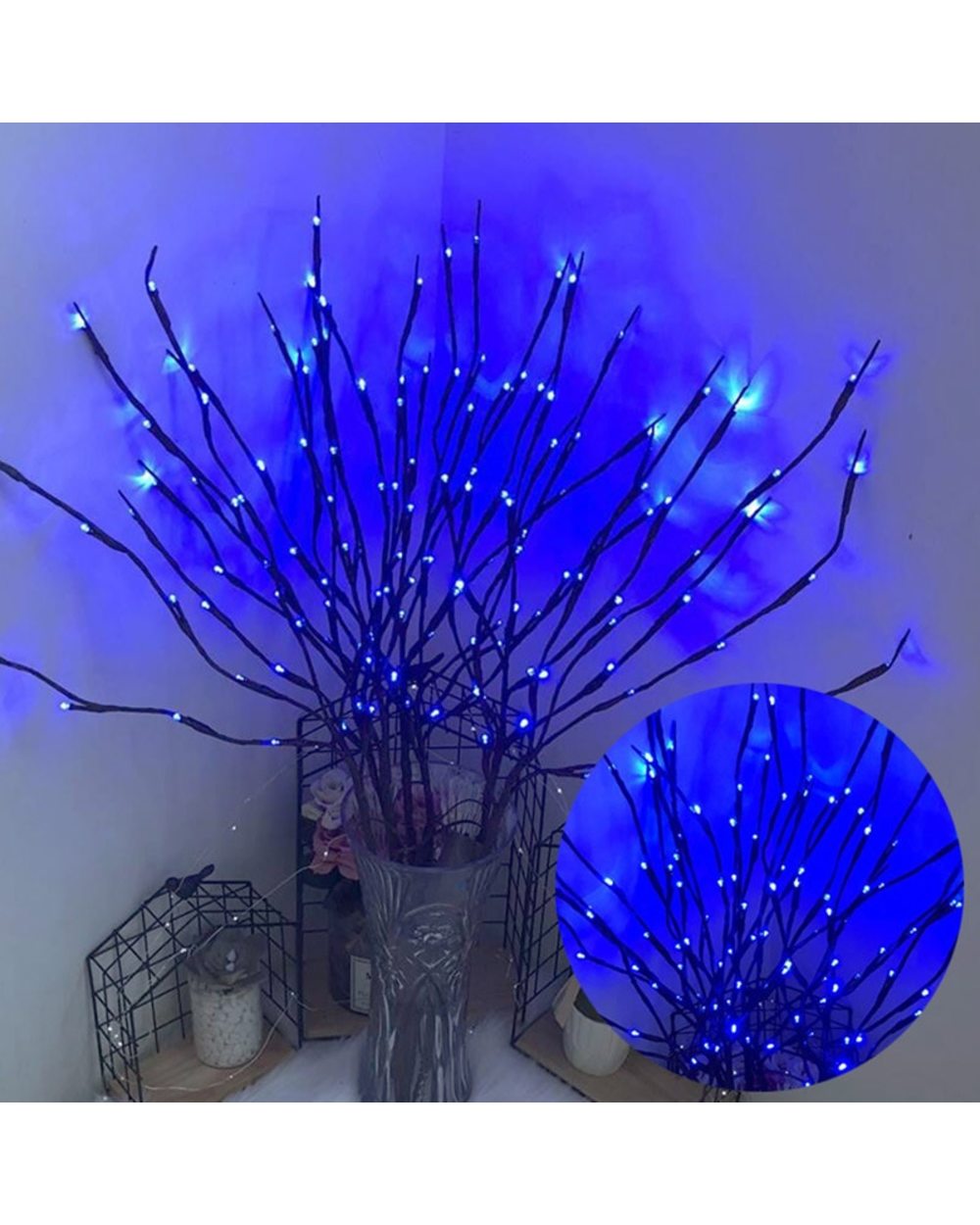 Christmas 20 Light Artificial Tree Branch LED Light String New Year Decor Christmas Decorations Fairy Light LED Garland front-5