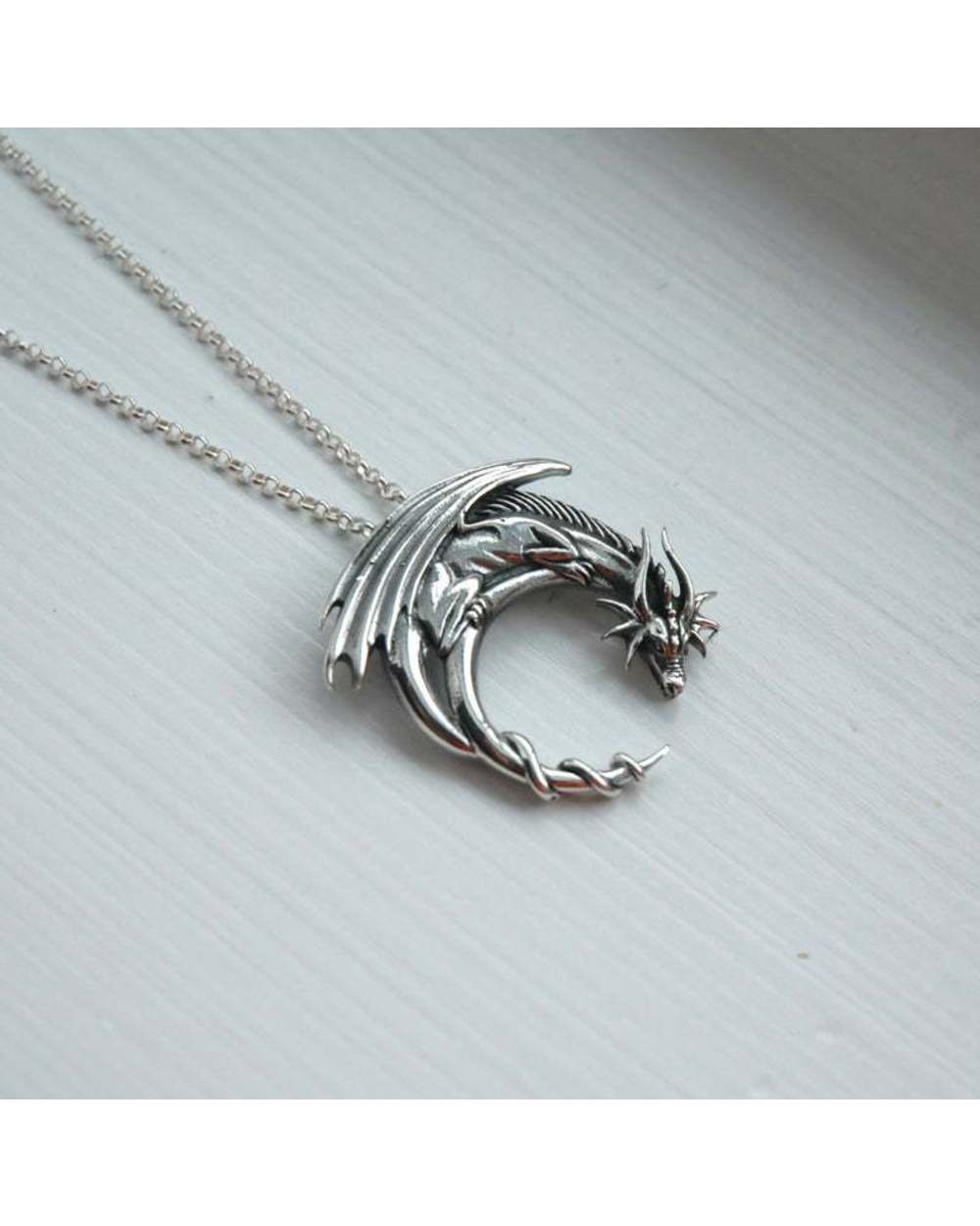 Necklace Dragon Jewelry front-1