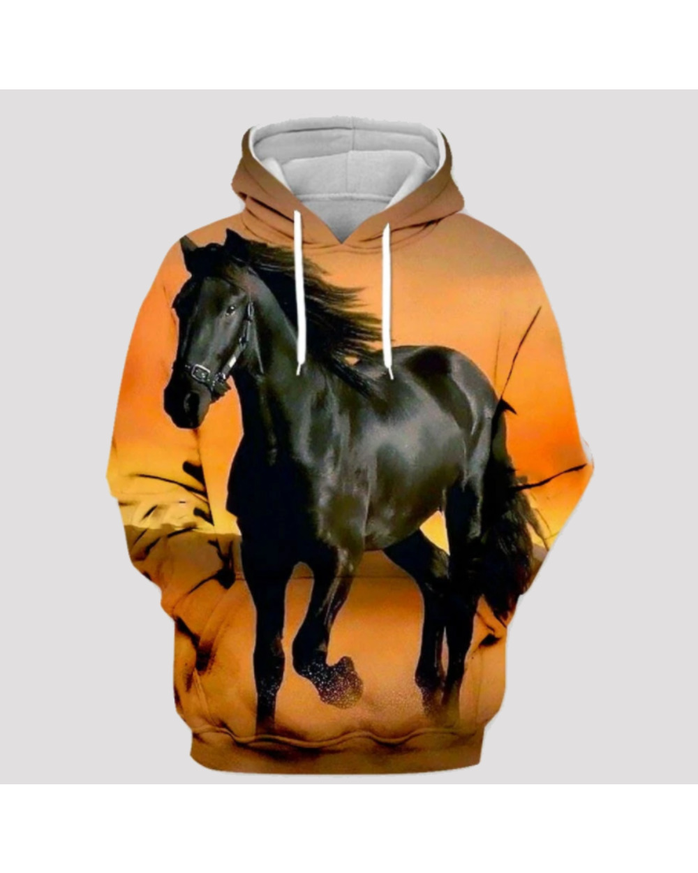 Tessffel Animal Horse art Unisex Colorful Casual Tracksuit Harajuku 3D full Print Zipper/Hoodies/Sweatshirt/Jacket VG06 front-0