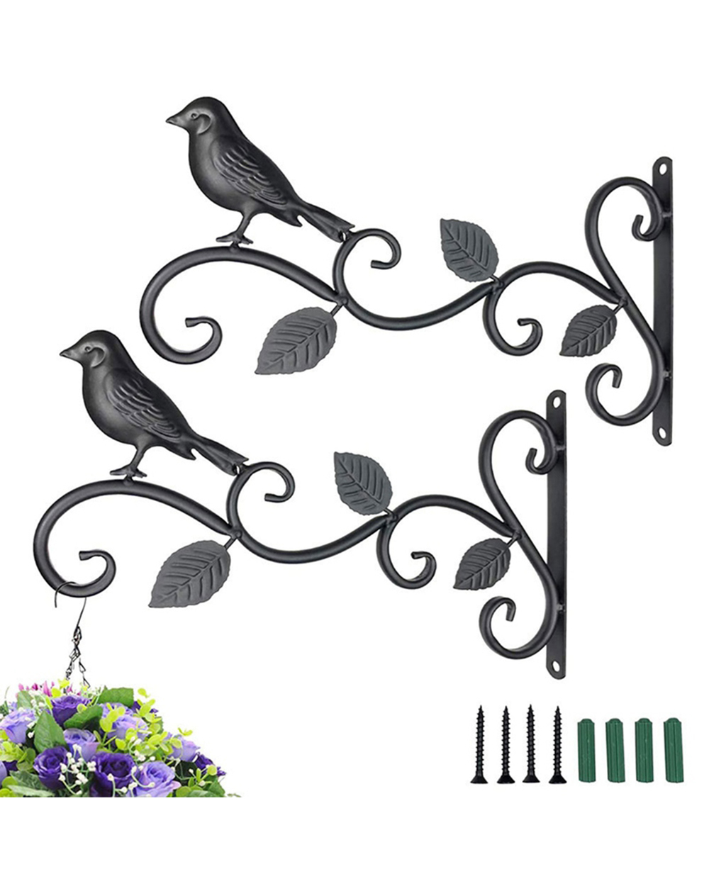 Practical N Plant Basket Simulation Animal Shape Wall-Mounted Flower Pot Holder Outdoor Wall Patio Decoration front-0