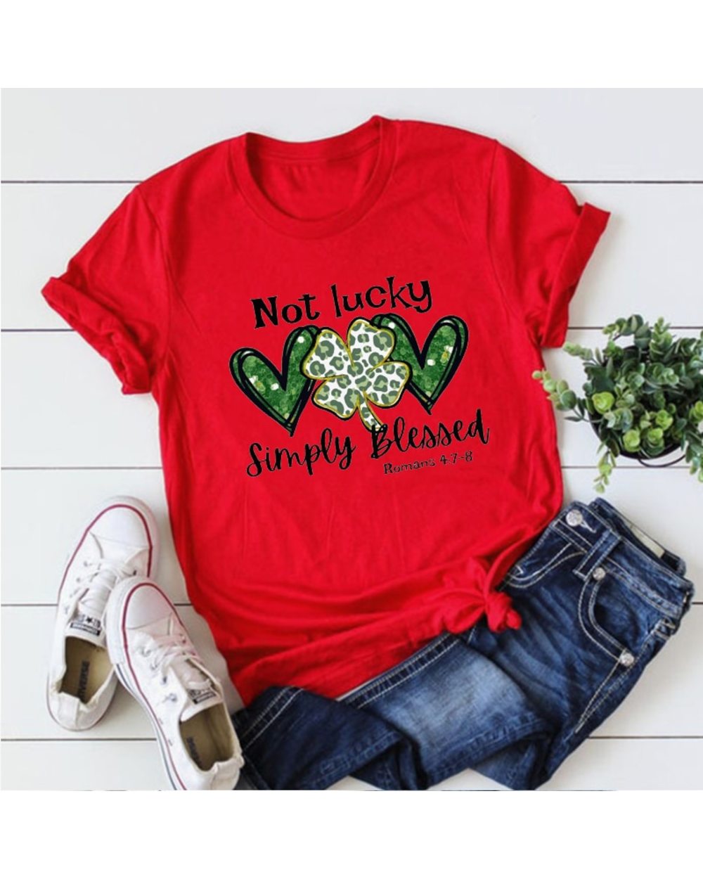 Not Lucky Just Blessed St Patrick’s Day Shirt front-4