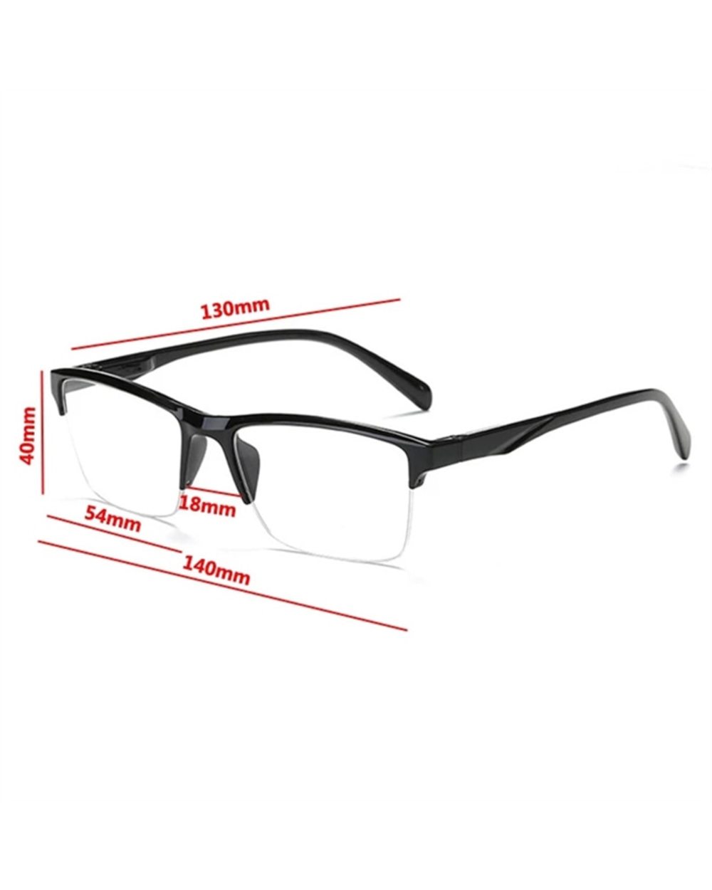 Half-Frame Myopia Glassse Ultrlight Women Men Retro Clear Lens Reading Glasses Gafas Lectura +0.75 +1.0 To +4.0 front-2