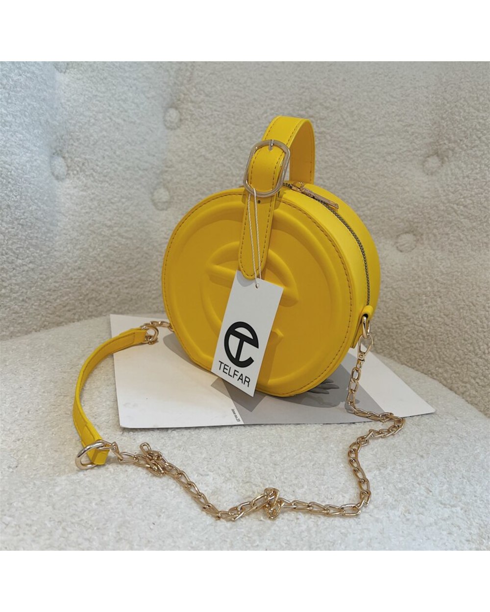 Round Handbag Fashion Messenger Shoulder Bags For Women 2019 Crossbody Bag Handle Purse Telfaring Bag front-2