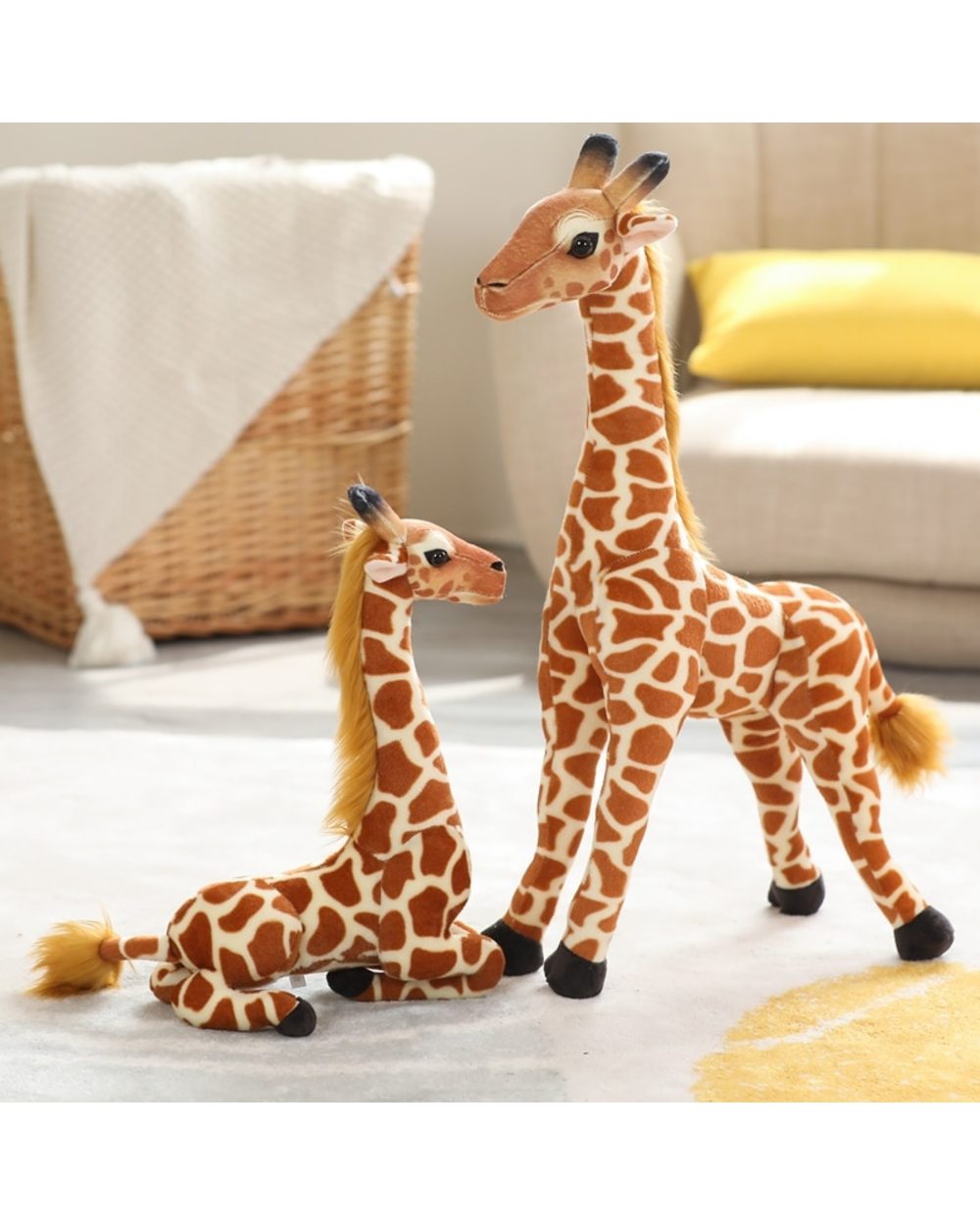 30-60cm Real Life Giraffe Plush Toys High Quality Soft Stuffed Animals Dolls front-0