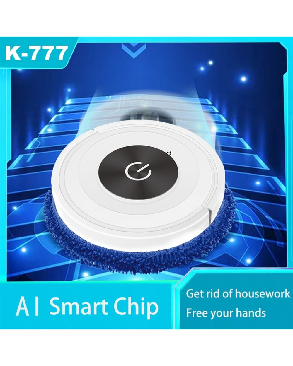 New Mute Touch Mopping Robot Wireless Sweeping Wet And Dry All-In-One Cleaning Machine Smart Home Appliance Vacuum Clea front-1