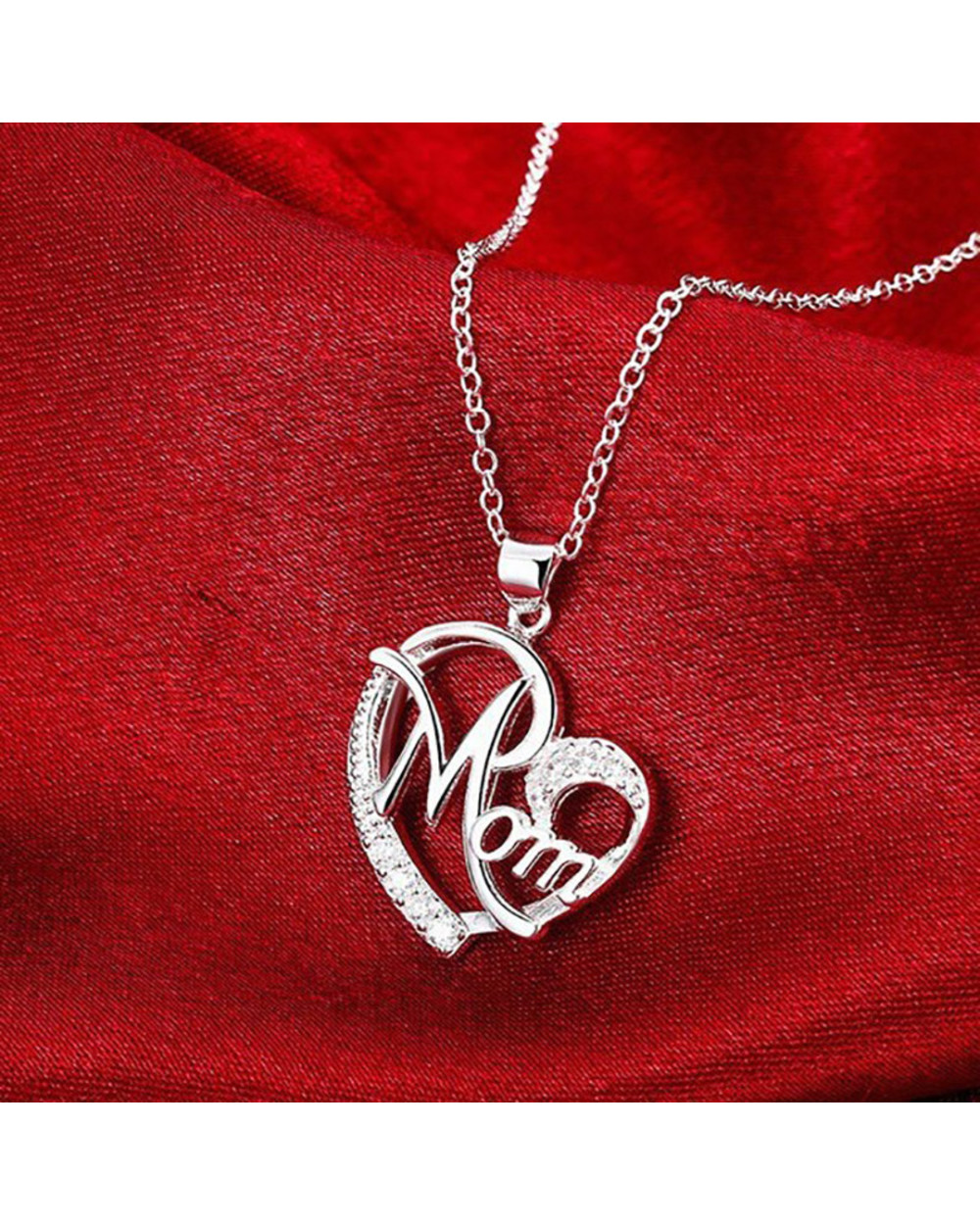 Mother's Day Necklace Fashion Mom Letter Love Necklace Charms Pendant Necklace The Best Gift For Mother front-1