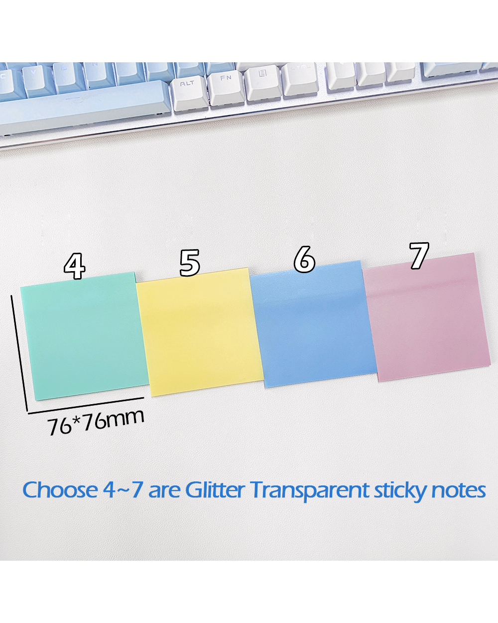 Winzige Transparent Sticky Notes Notepad Memo Bookmark Sticker Note Paper School Office Supplies Stationery front-2