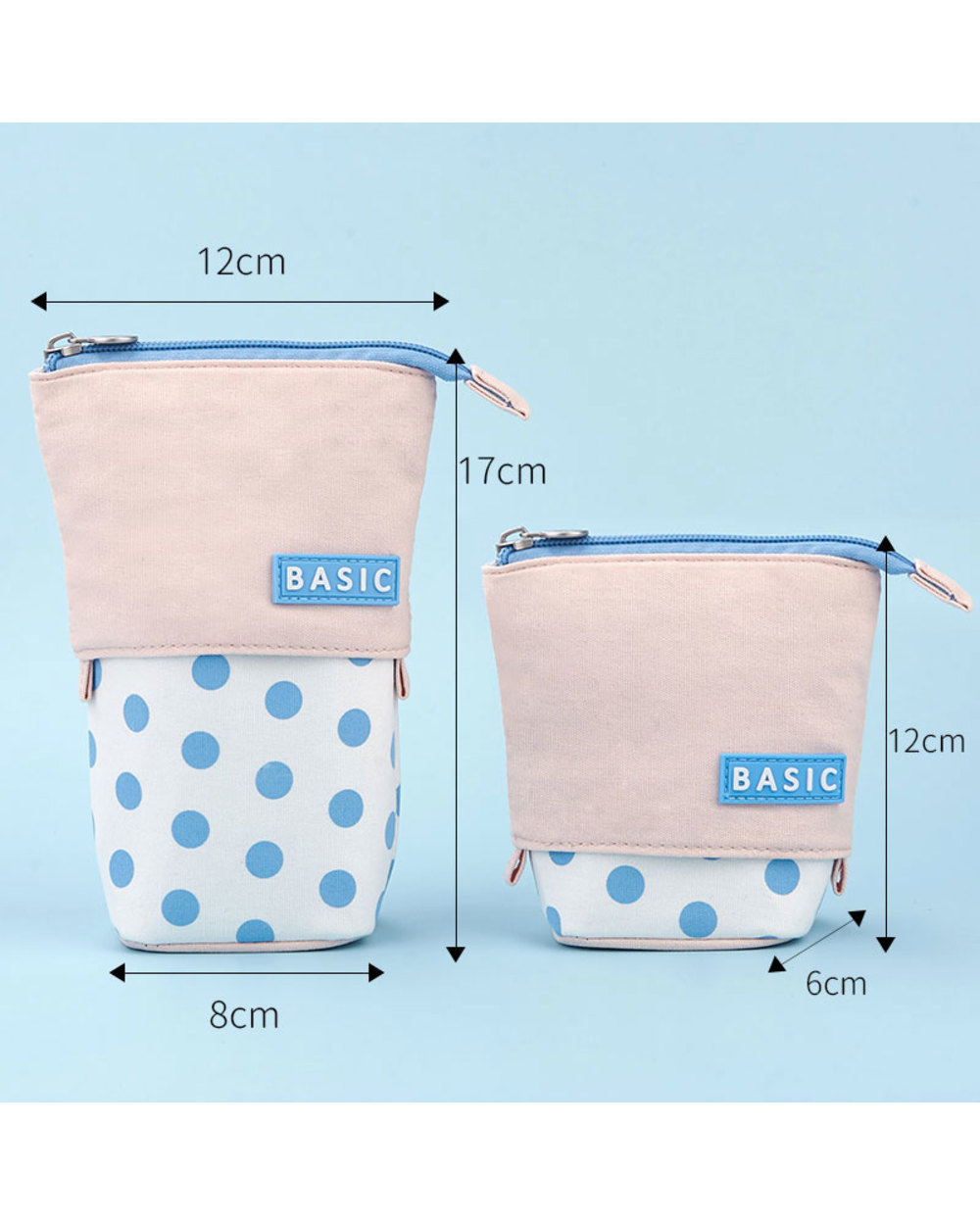 Creative Retractable Pencil Case School Stationery Storage Bag Wave Point Kawaii Pen Case Cute Pen Holder Gifts For Kid front-3