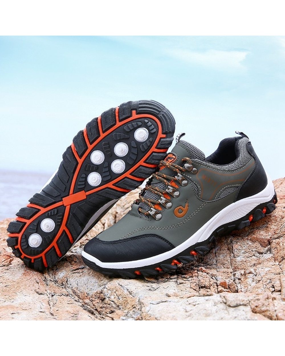 Outdoors Sneakers Waterproof Men's shoes Men Combat Desert Casual Shoes Zapatos Hombre Big Size 39-48 front-4