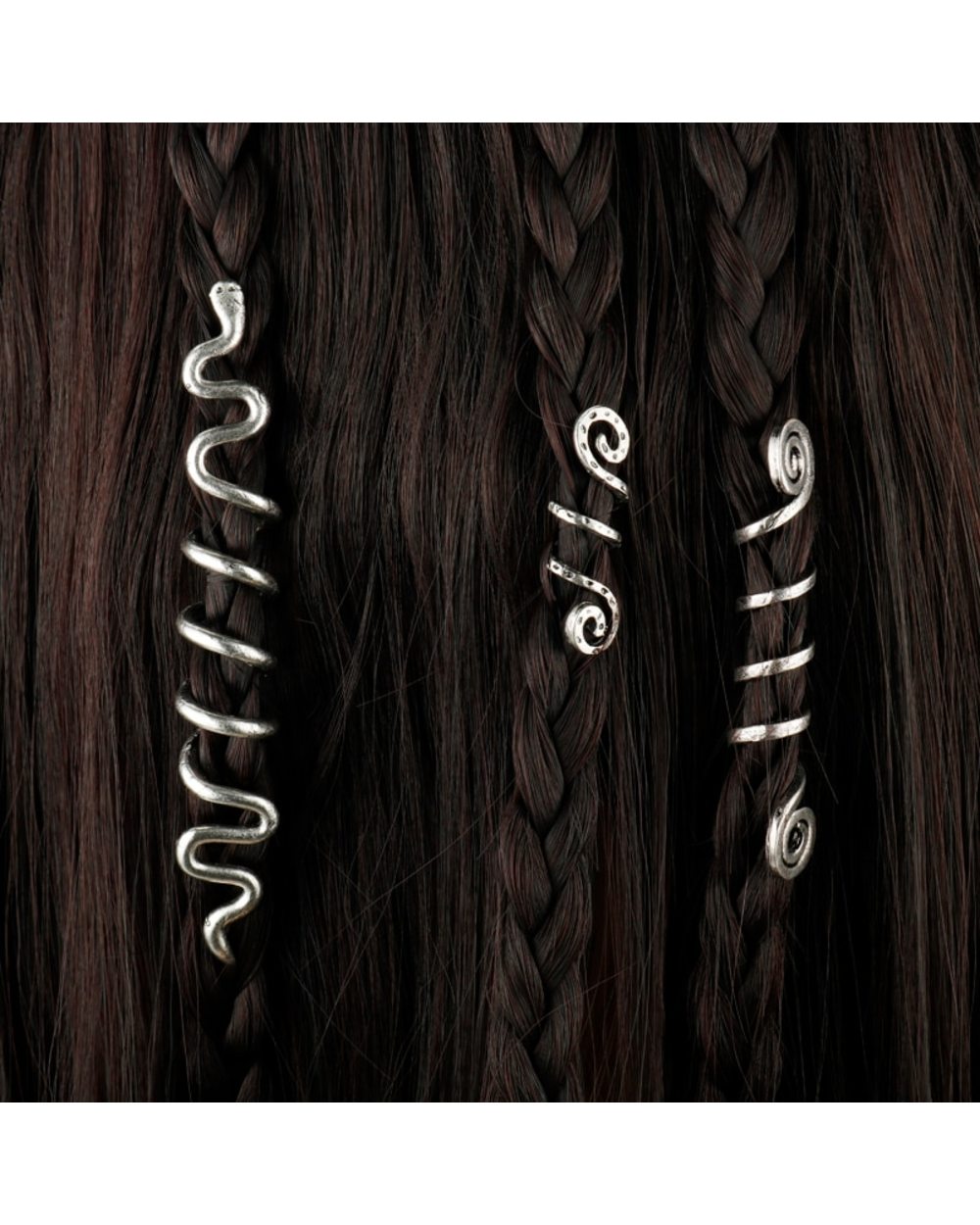 Viking Spiral Charms Beads for Hair Braids for Beard Hair Beads Jewelry front-0