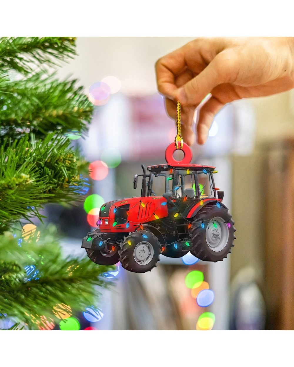 2021christmas Ornaments Hanging Gift Product Family Creative Car Train Christmas Tree front-2