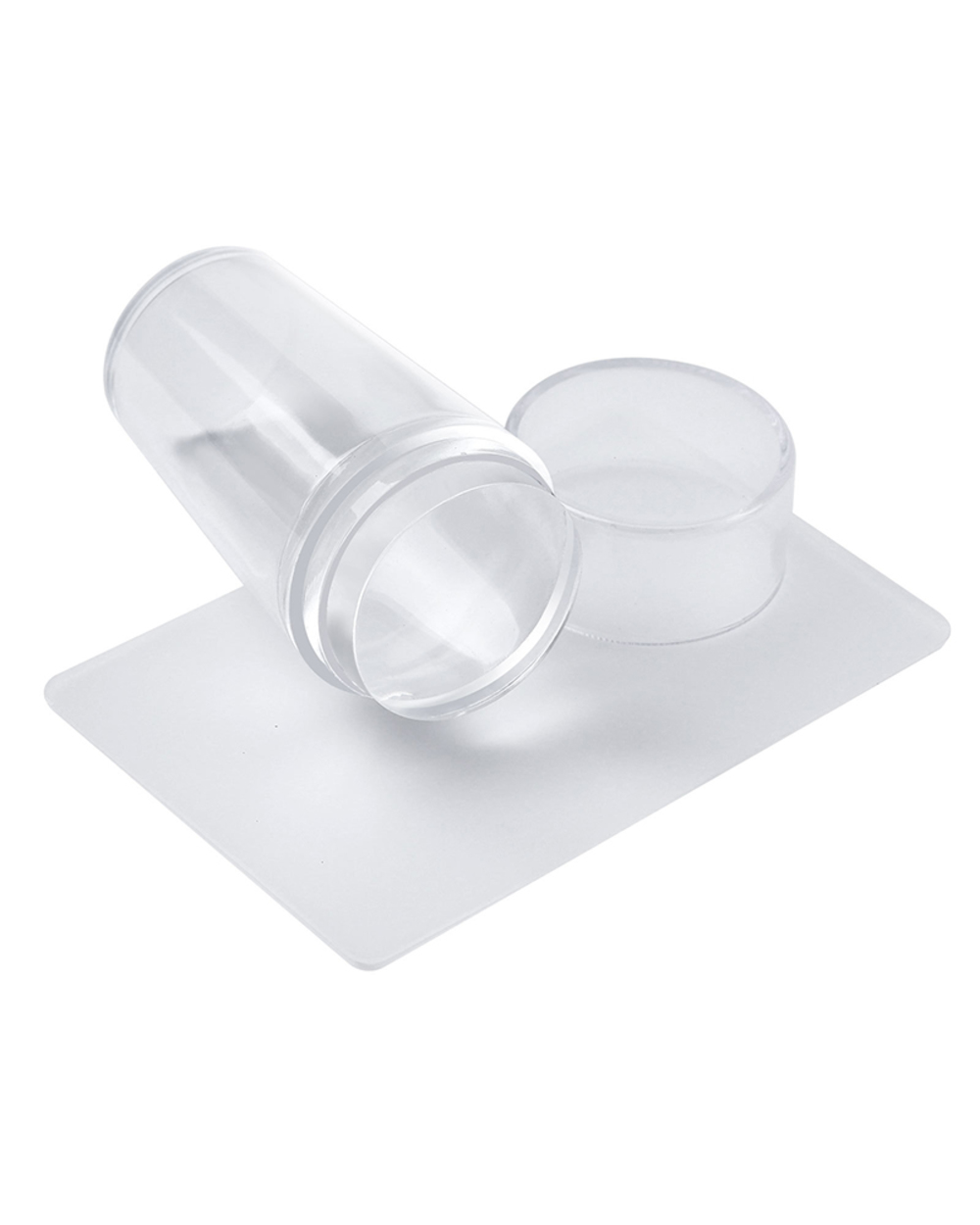 Clear jelly stamper- silicone stamper-clear nail stamper front-1