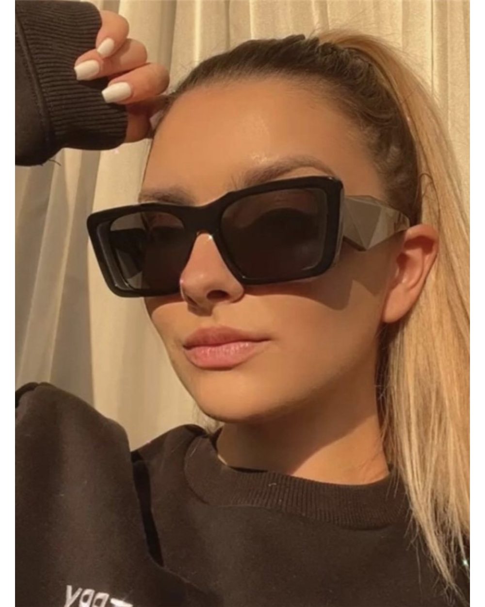 New Trend Sunglasses Women Luxury Brand Vintage Square Sun Glasses Fashion Retro Ladies Cat Eye Eyewear Eyeglasses Ocul front-0