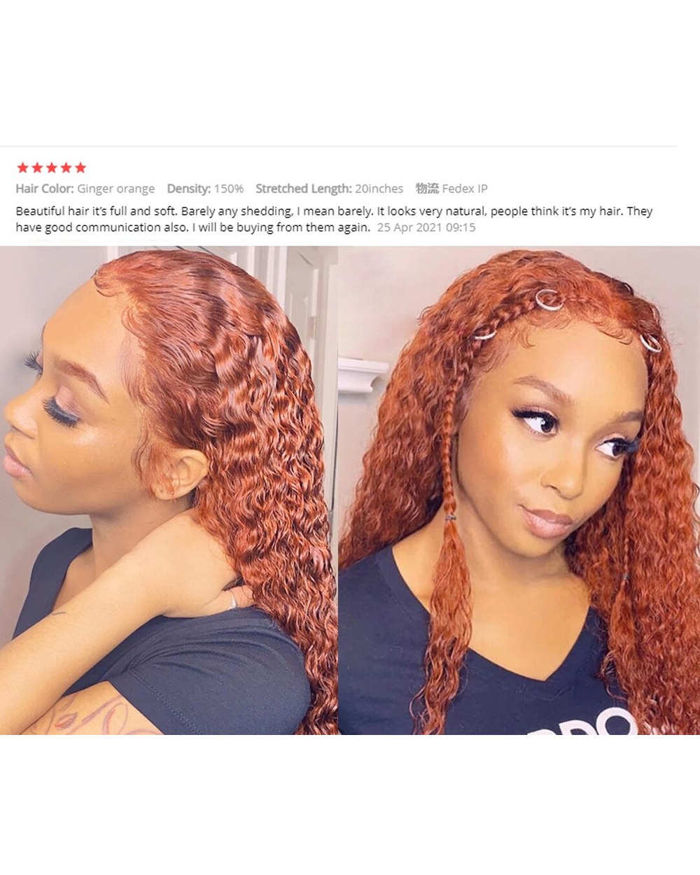 Lace Front Wig Human Hair Wigs Transparent Deep Wave Burgundy 99J Kinky Curly Wig Pre plucked Bleached Knots Wig front-2