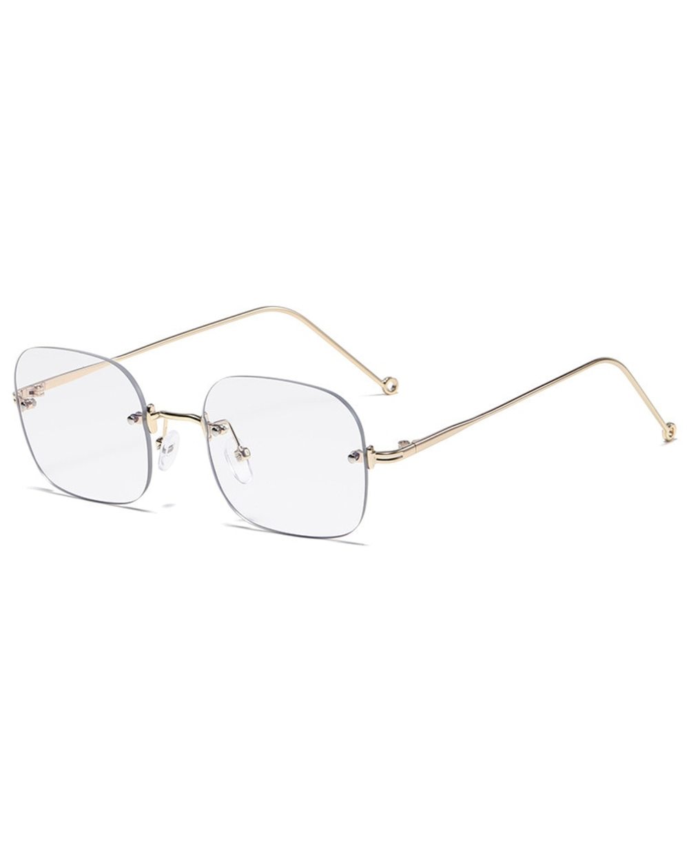 Rimless Myopia Glasses Diopter 0 -1.0 -1.5 -2.0 -2.5 -3.0 -3.5 4.0 Metal Frame Women Men Unisex Frameless Nearsighted E front-1