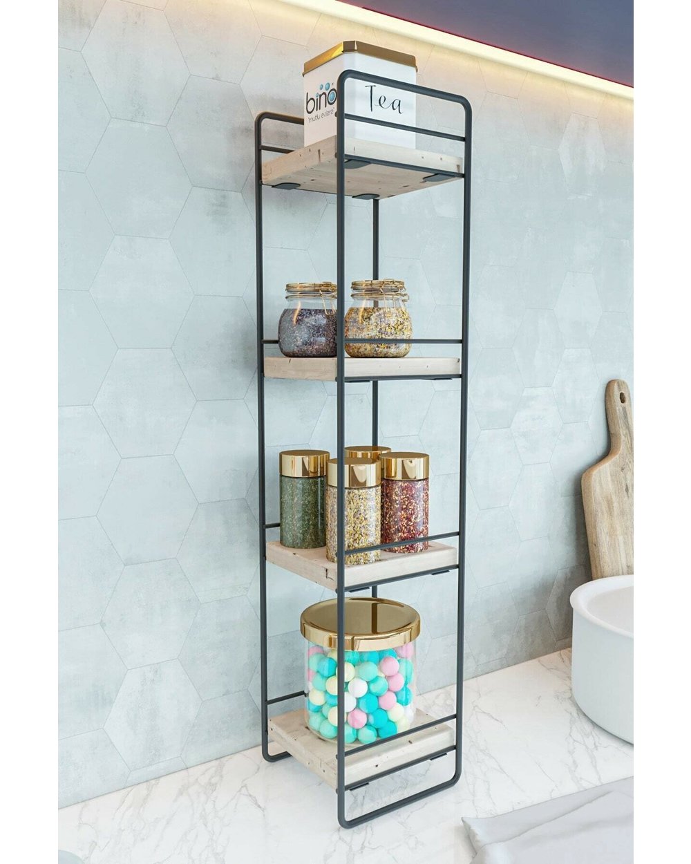 Modern Organizer Storage Rack Shelf front-0