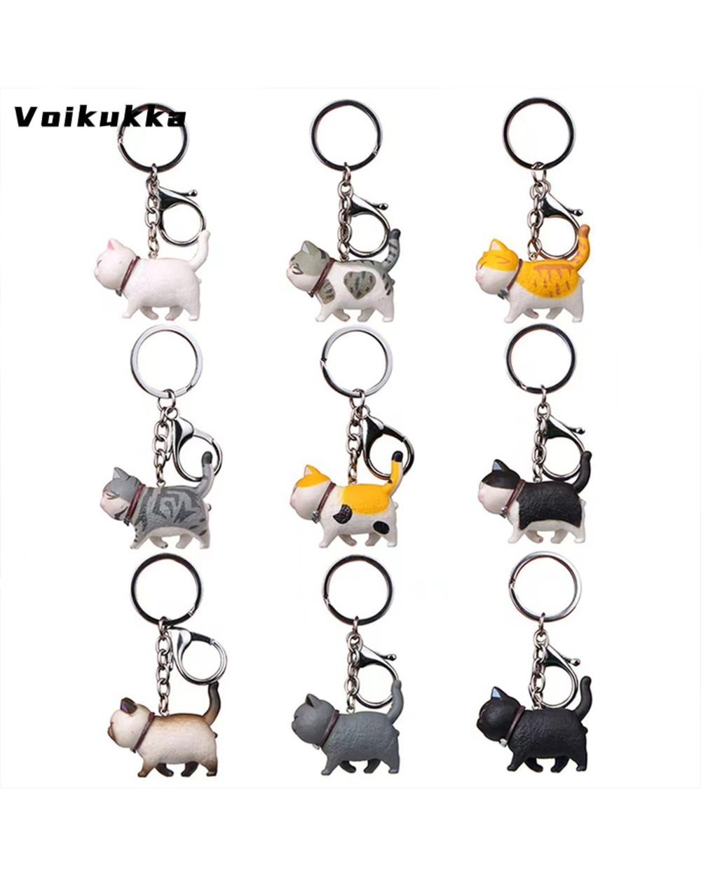 Ragdoll Cat Bag Pendant Lovely Car Key Keychain Charms For Ladies Men Women Gifts Accessories front-5