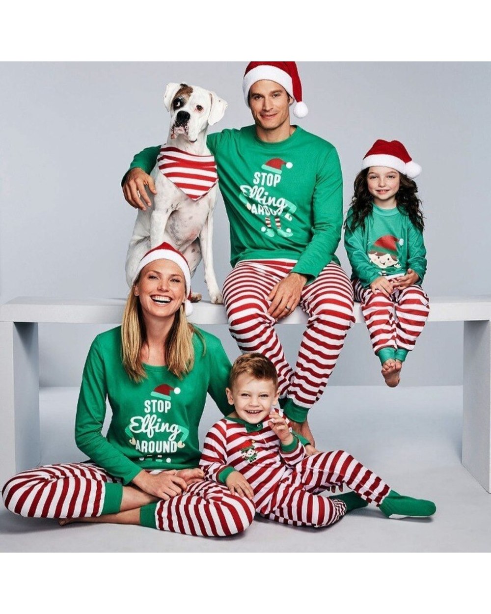 Pigiama Abbinato Alla Famiglia Xmas 2021 Set Natale Madre Figlia Padre Figlio Vestiti Famiglia Look Pigiama Pigiama front-5