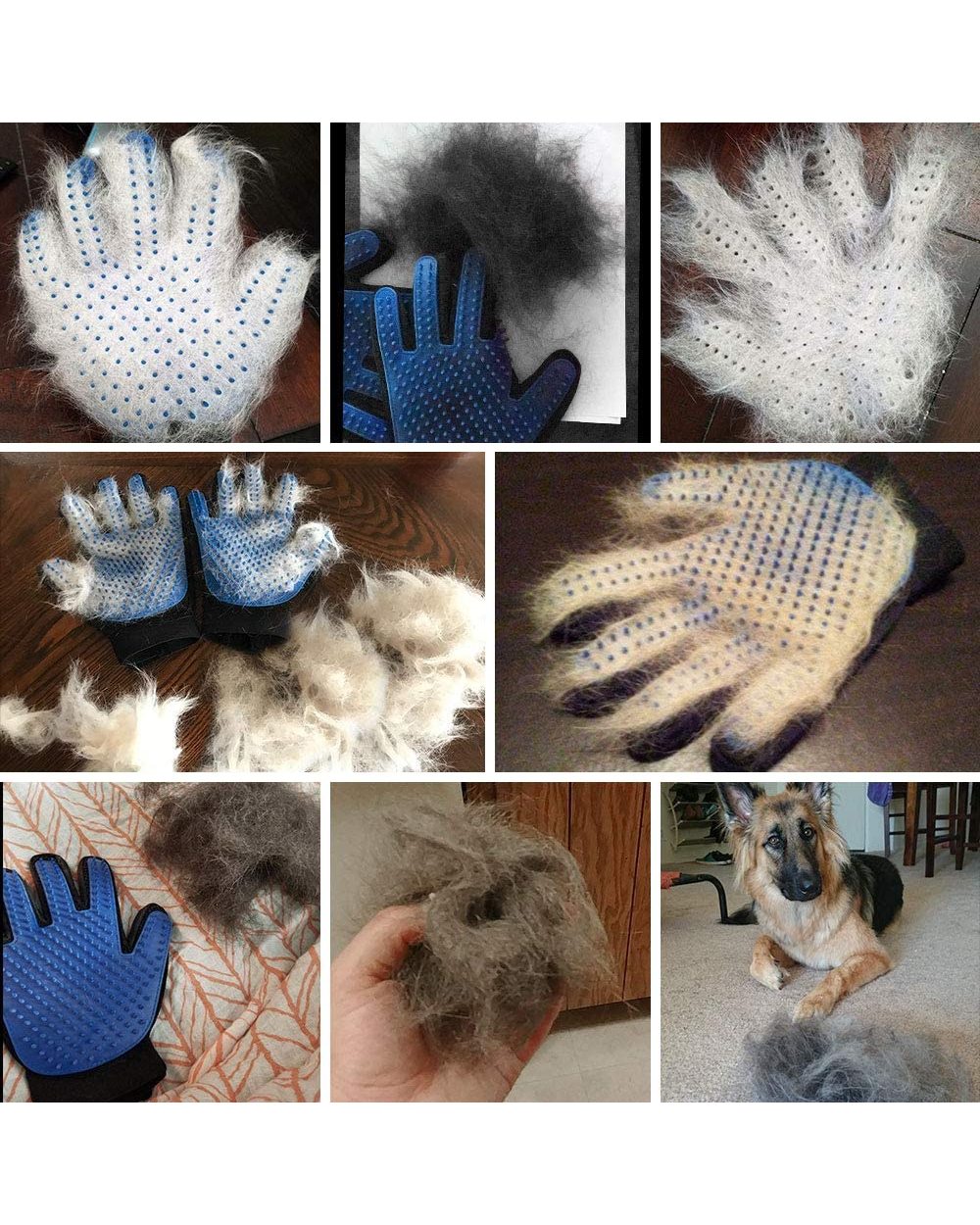 Dog pet grooming gloves silicone cat brush comb shedding hair gloves dog bath cleaning supplies animal comb front-5