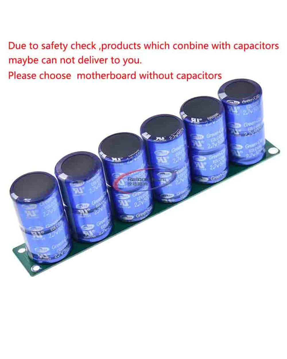 Farad Capacitor 2.7V 500F 6 Pcs/1 Set Super Capacitance With Protection Board Automotive Capacitors front-0
