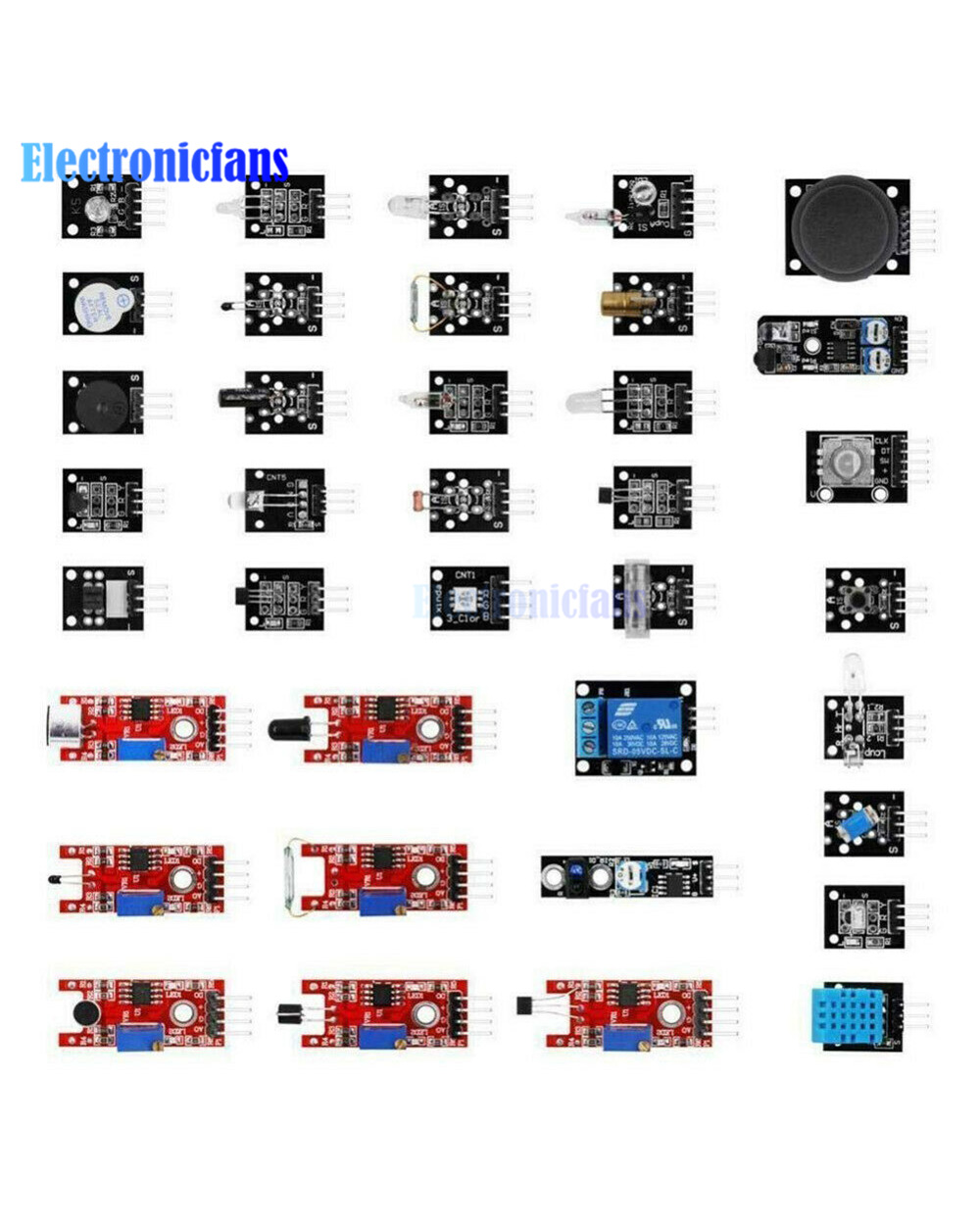 37 In 1 Sensor Starter Kit 45 In 1 Sensors Modules Kit For Arduino Raspberry Pi R3 Mega2560 37 Sensors Assortment Diy K front-3
