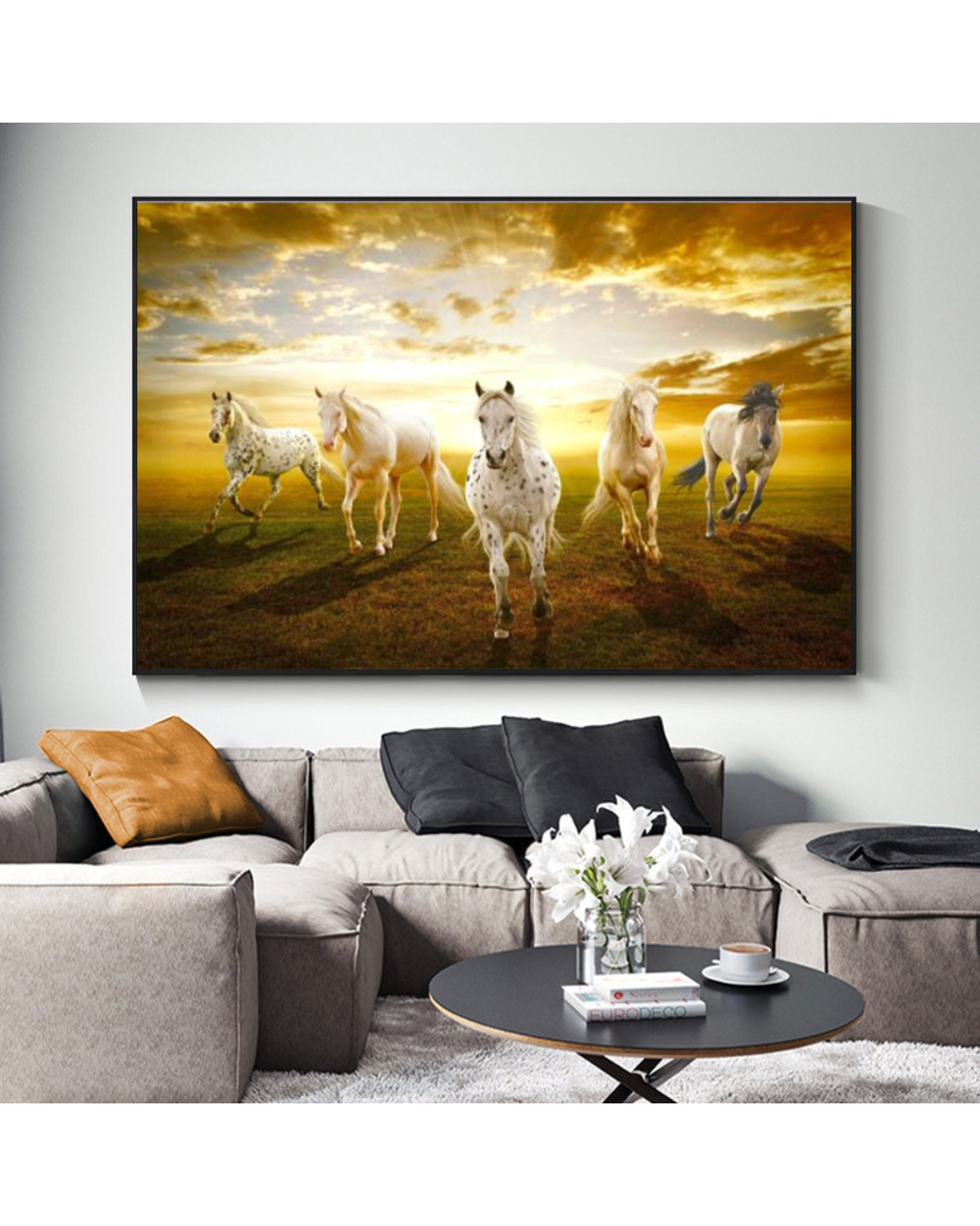 Horses Canvas Painting Posters Prints Cuadros Wall Art for Living Room Home Decor front-3