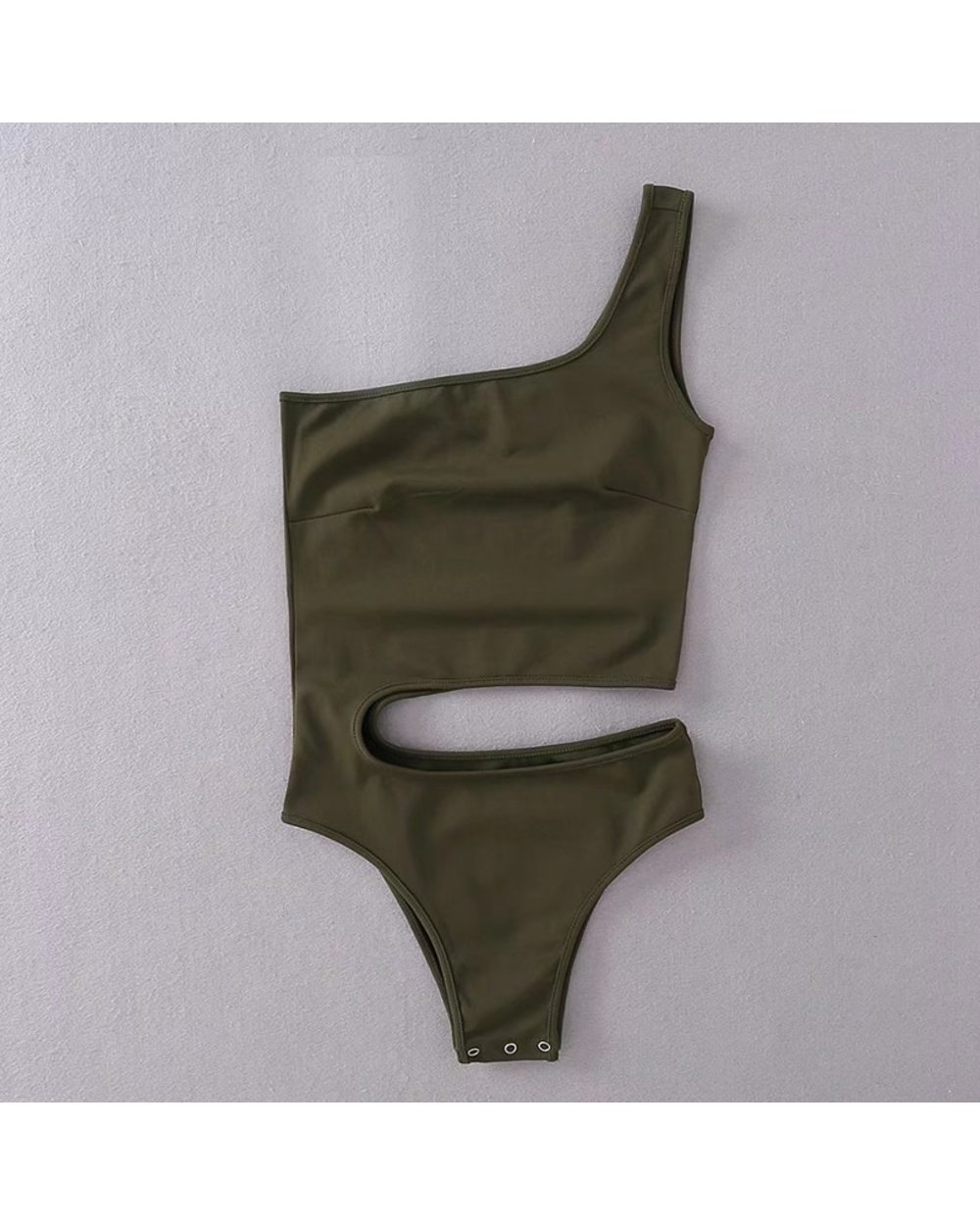 White outfit one piece jumpsuit women off one shoulder sexy bodycon bodysuit body suit for women green nude tops streetw front-4