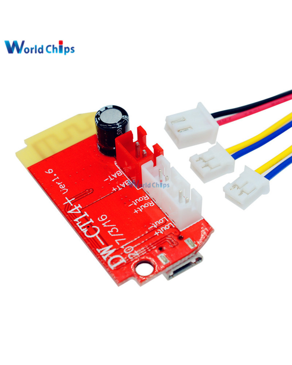 Dc 3.7V 5V 3W Digital Audio Amplifier Board Double Dual Plate Diy Bluetooth Speaker Modification Sound Music Module Mic front-1