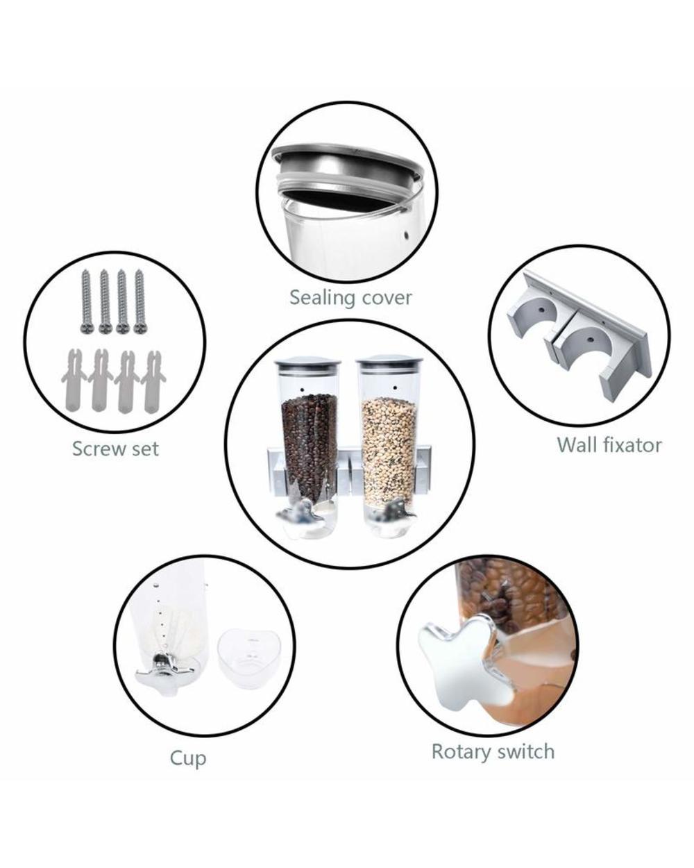Food Cans Cereal Dry Food Storage front-2