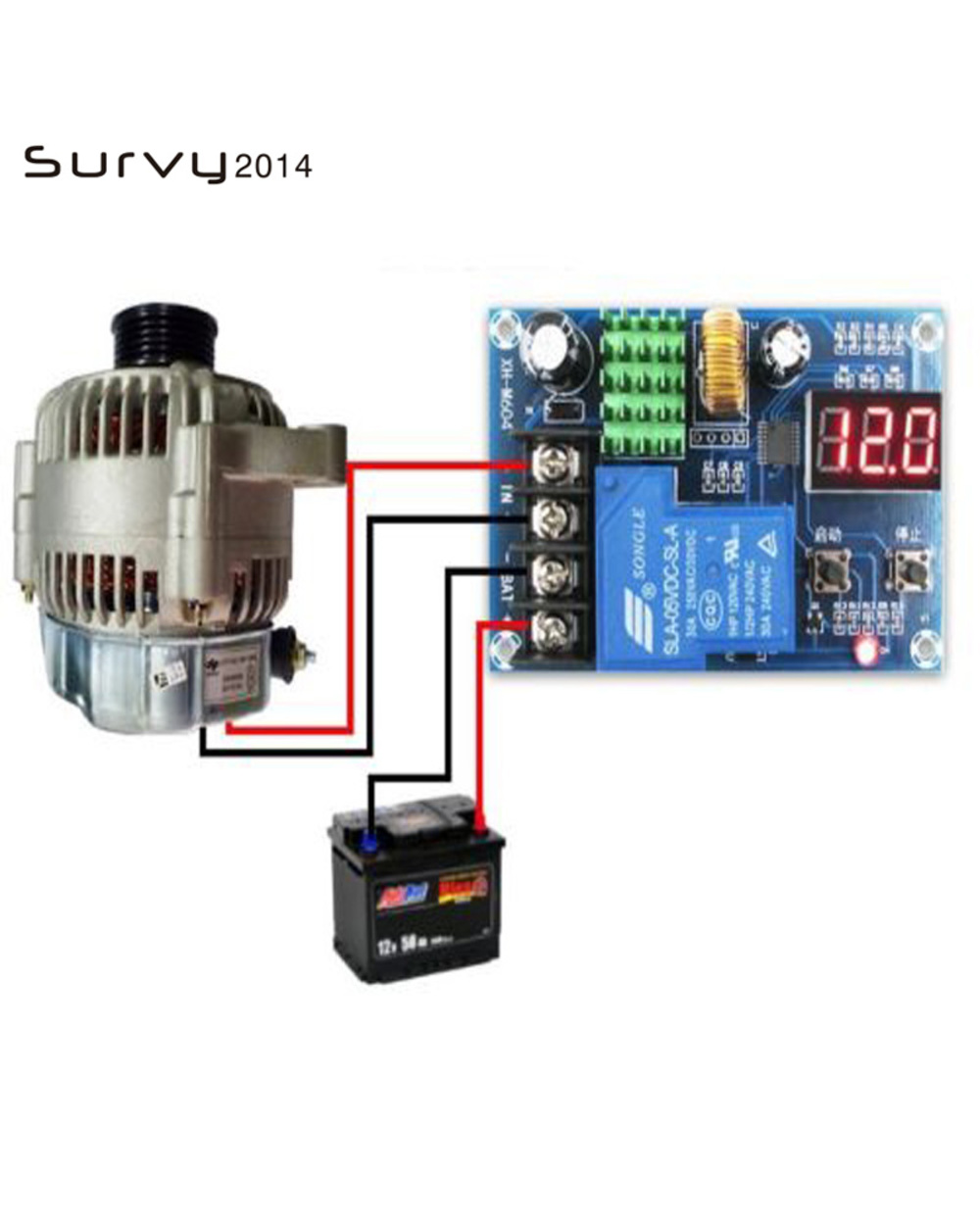 1Pcs 3.7V-120V Lead-Acid Battery Charging Controller Protection Board Switch 12V 24V Diy Electronic front-0