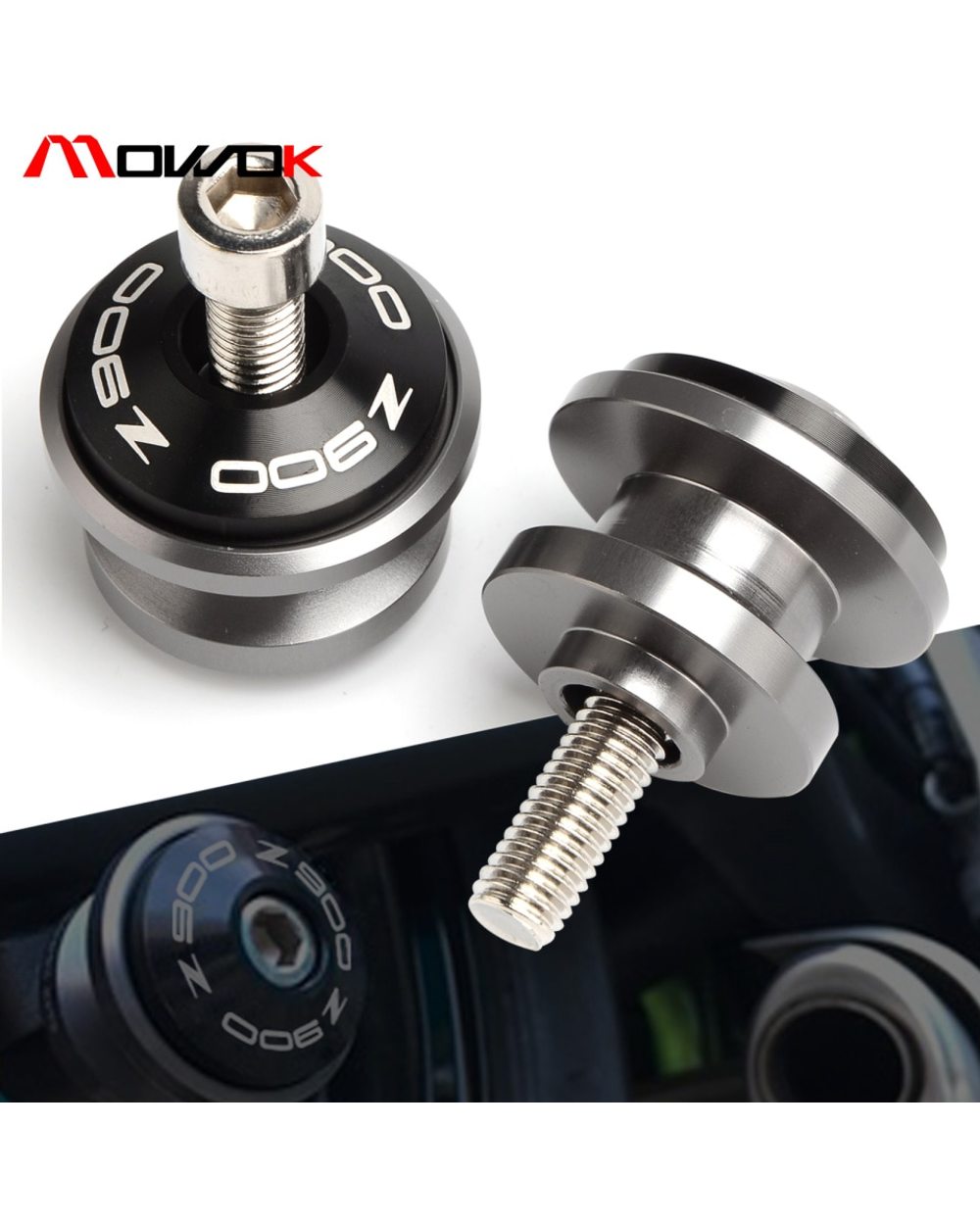 Z900 2017-2021 z900rs Z900 RS 2017-2020 motorcycle Motorbike Stands Screws sliders Swingarm Spools Slider front-0