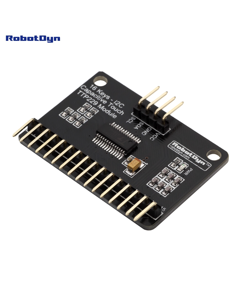 16 Keys Capacitive Touch Ttp229 Module. I2c Bus. front-0