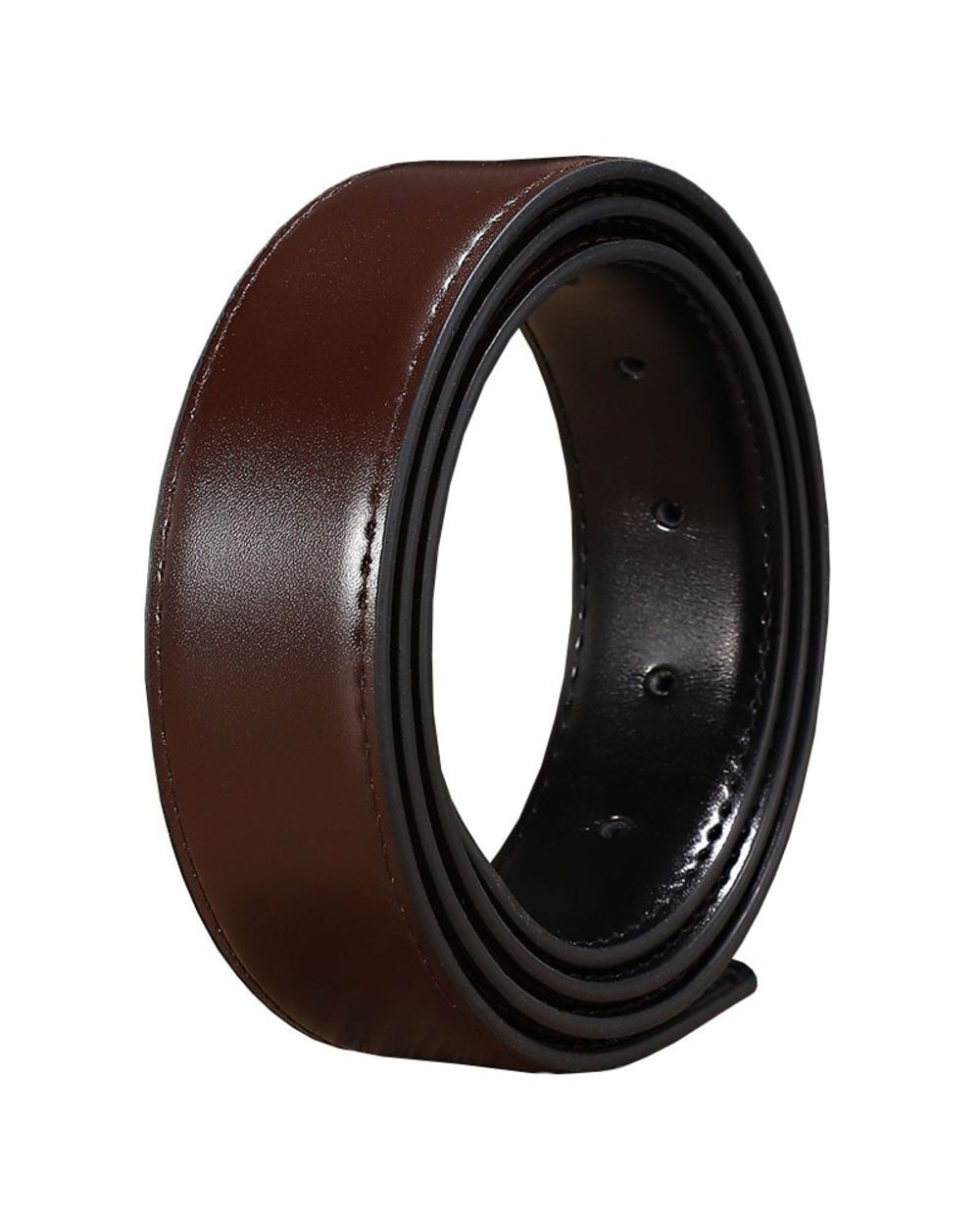 Double-Sided Cow Reversible Leather No Buckle 2.8Cm 3.0Cm 3.3Cm 3.5Cm 3.8Cm Wide Belt Without Automatic Buckle High Qua front-2