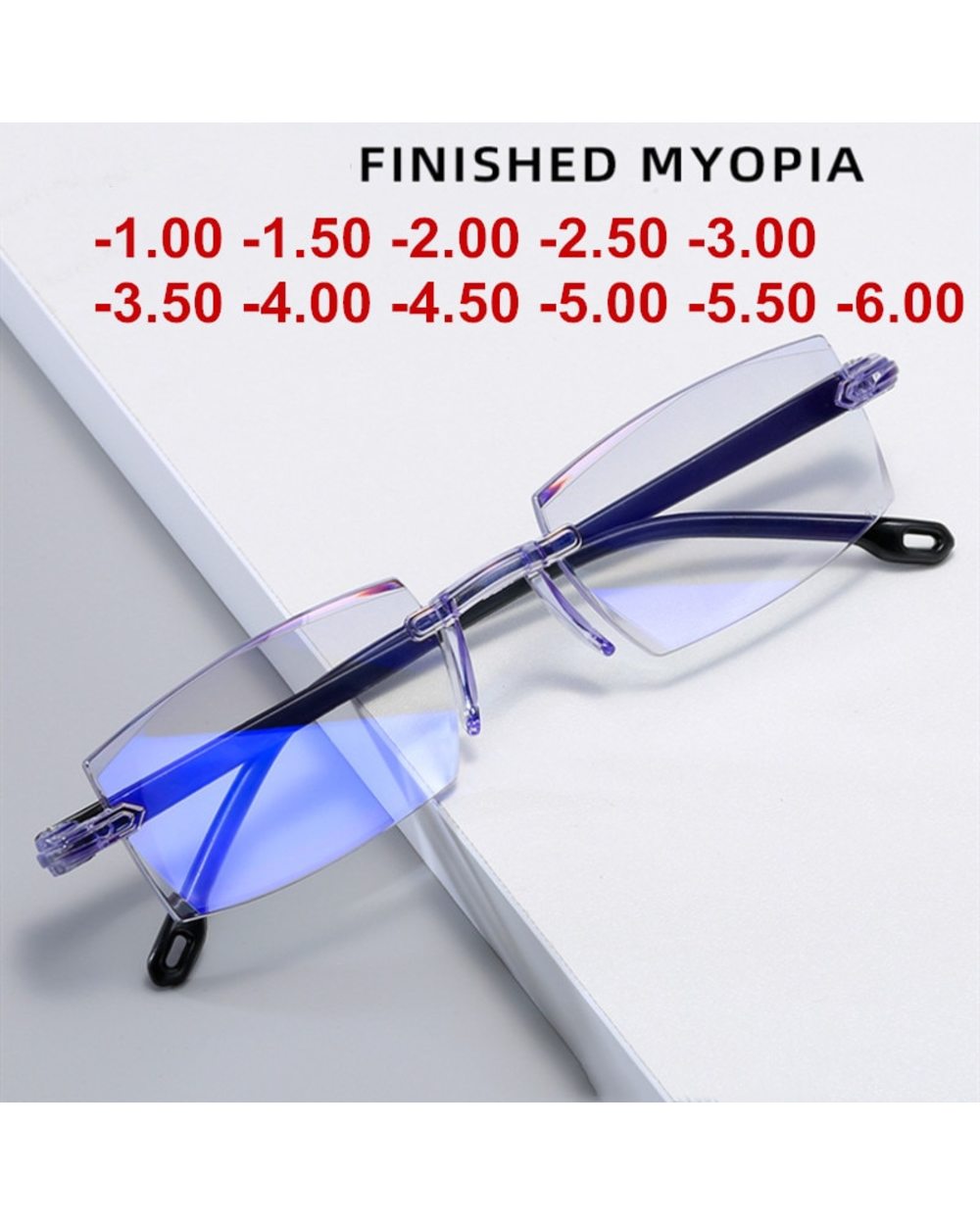 Myopia Glasses Men Anti Blue Light Prescription Glasses Women Men Optical -1.0 -1.5 -2.0 To -4.0 Myopia Eyeglasses front-0