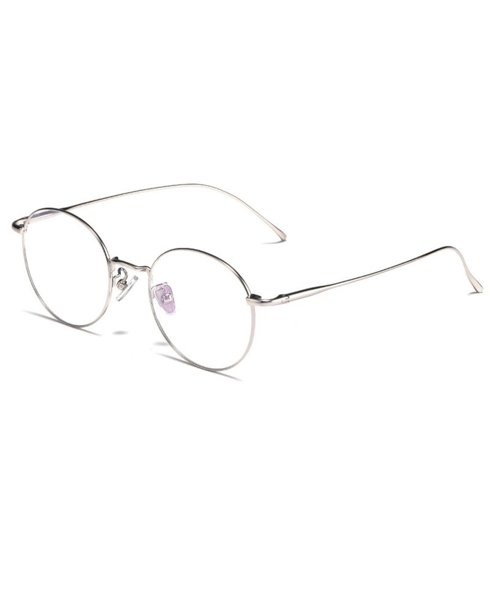 Pure Titanium Round Retro Glasses Frame Full Frame Myopia Glasses Men And Women Fashion Prescription Spectacles Frames front-4