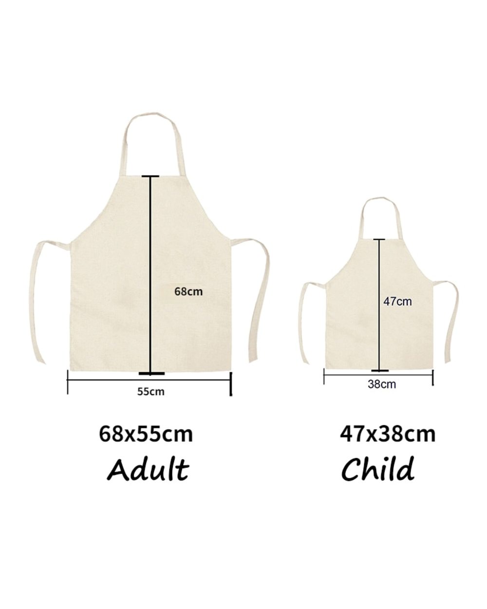 Kitchen Aprons for Women Linen Bibs Household Cleaning Apron Home Waterproof Chefs Cooking Baking Apron for Child front-5