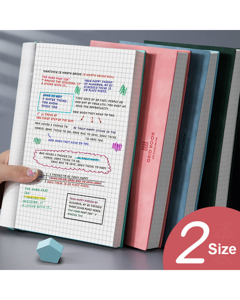Notebook A5 Thickened Large Business Super Thick Grid Blank Grid Diary Cuaderno Notebooks And Journals Libretas Zeszyt C front-0
