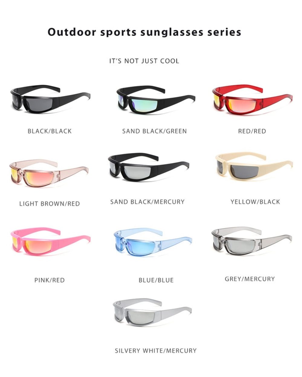 Steampunk Sport Silver Sunglasses Women Goggle Y2k Mirror Sun Glasses Men Punk Shades Eyewear Unisex Outdoor Eyeglasses front-4