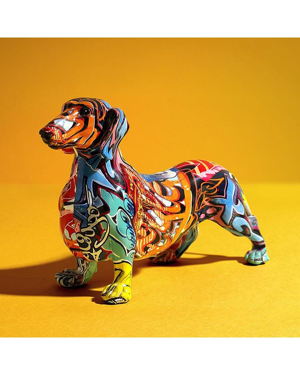 Dachshund Dog Sculpture Figurine Art Animal Statue Animal Figurine Ornament Statue Home Decor Office front-0