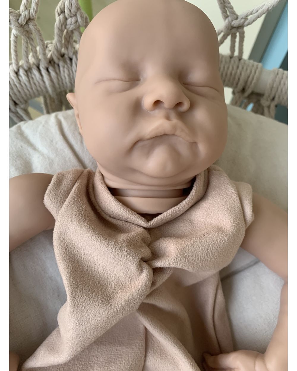 Bebe Reborn Kit 21 Inches Reborn Baby Kit Levi Vinyl Unpainted Unfinished Doll Parts DIY Blank Doll Kit front-4