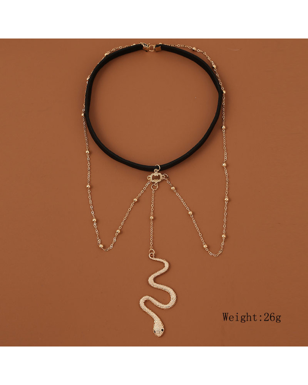 Multilayer Snake Shape Lady Leg Chain Body Chain Decoration Jewelry front-5