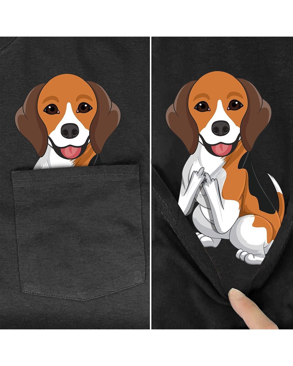 Beagle Pocket T-Shirt front-0