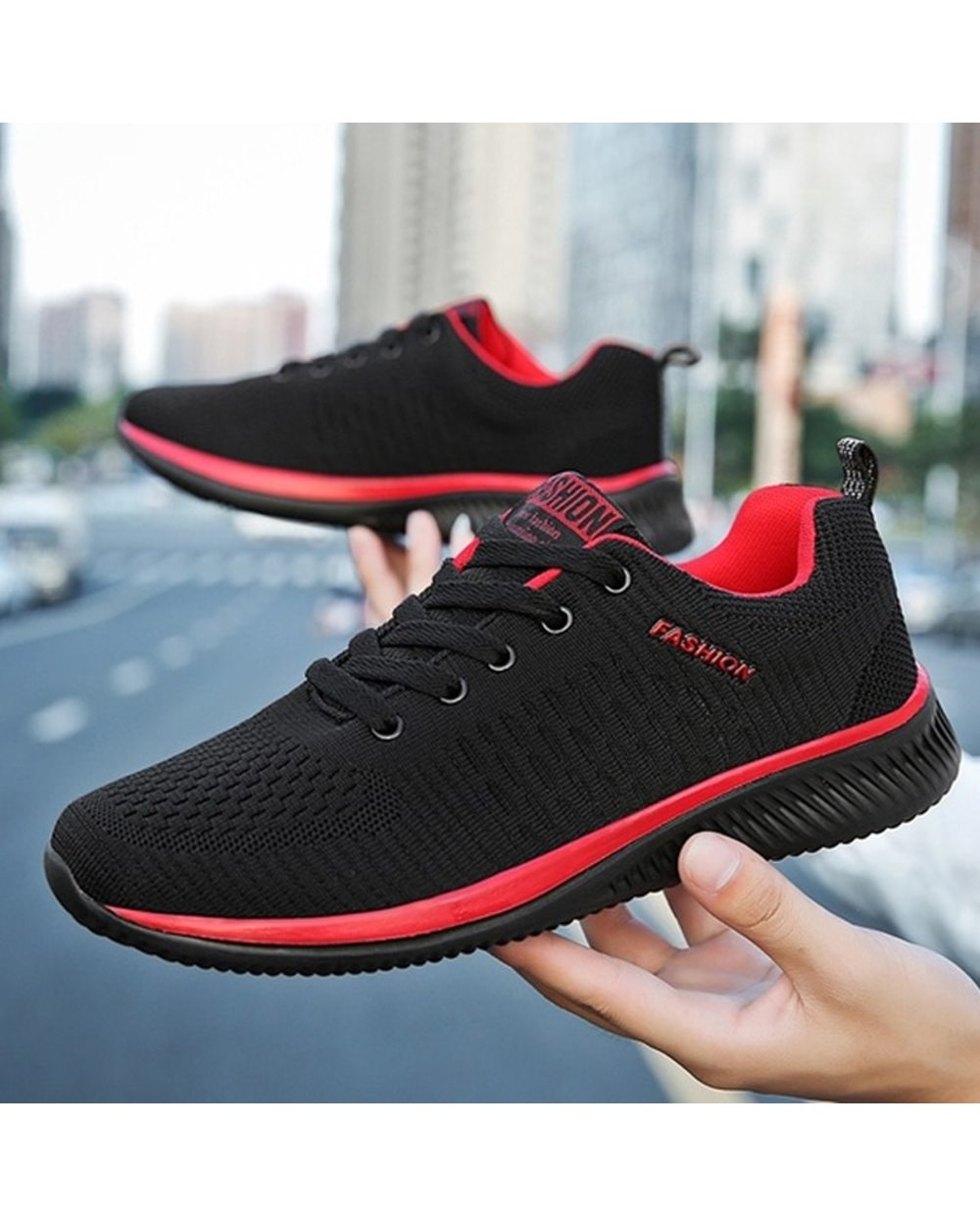 Men Sneakers Running Sport Shoes Classical Mesh Breathable Casual Fashion Lightweight Sneakers front-2