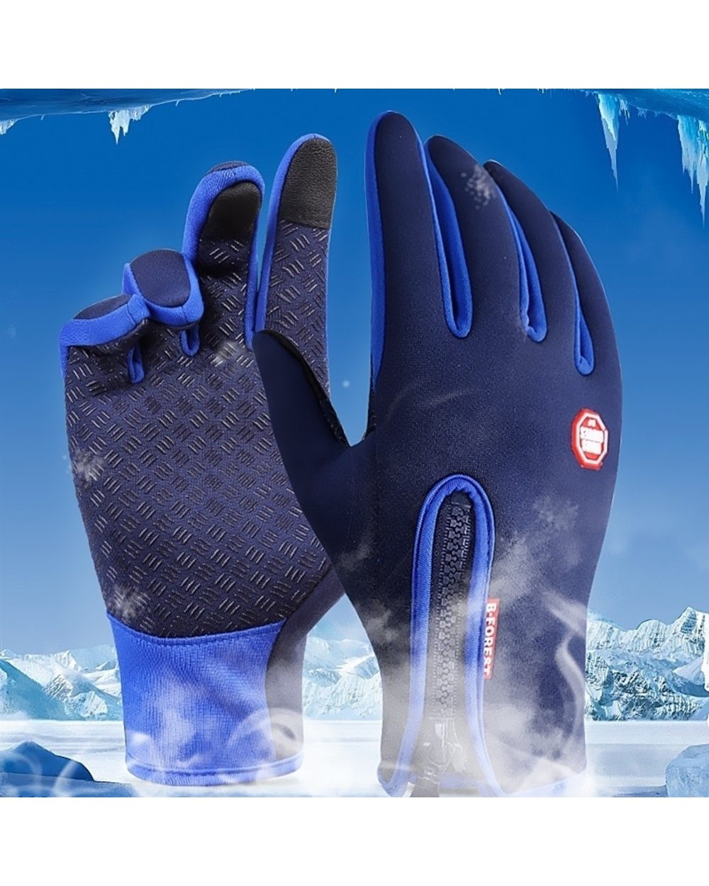 Winter Gloves - Unisex Premium Waterproof Touchscreen Winter Gloves front-3
