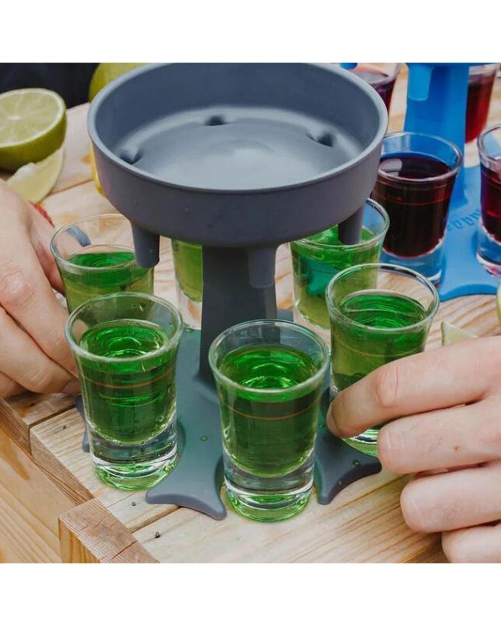 6 S Acrylic C Dispenser Holder Wine Whisky Beer Dispenser Rack Bar Accries Liquor Dispenser Party Games Drinking Tools front-3
