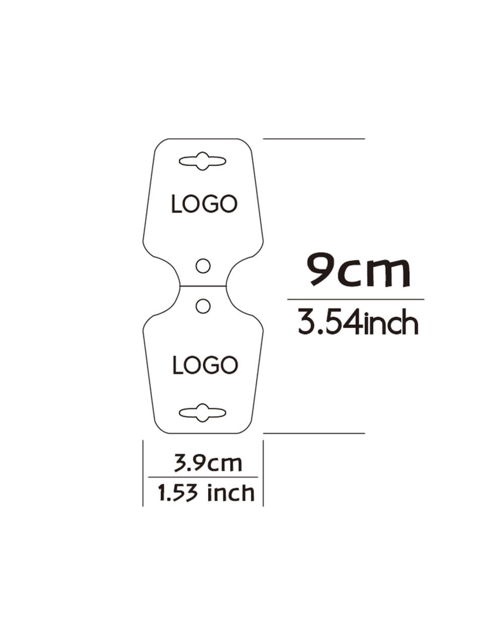 350Gsm White Color Customize Bracelet Necklace Chain Cards Jewelry Display Packing Accries Whole Supply front-1